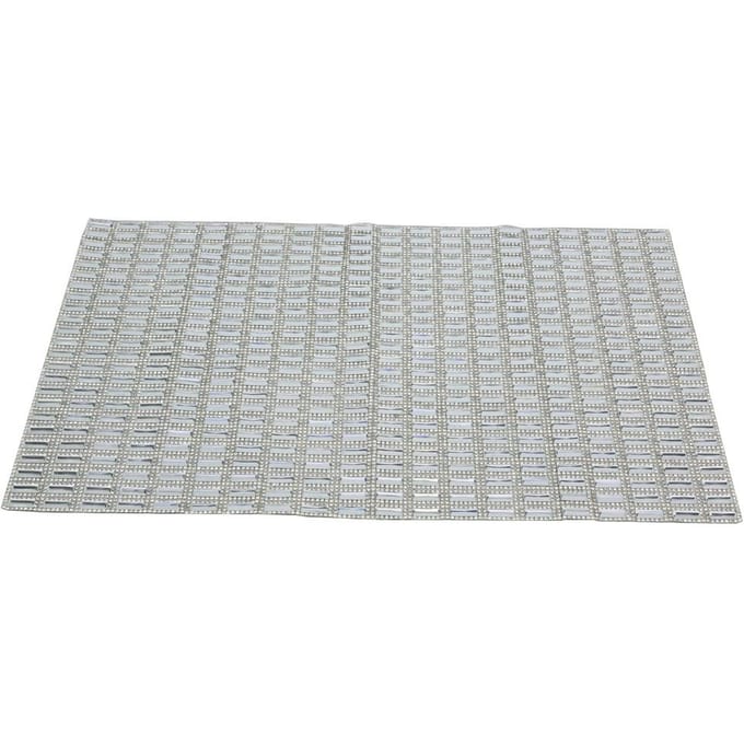 Feuille de Strass Hotfix 24*40cm Bande Maille Garniture Feuille Accessoire Décoration DIY white