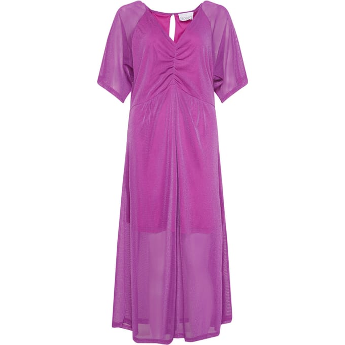 Weense midi-jurk in lila