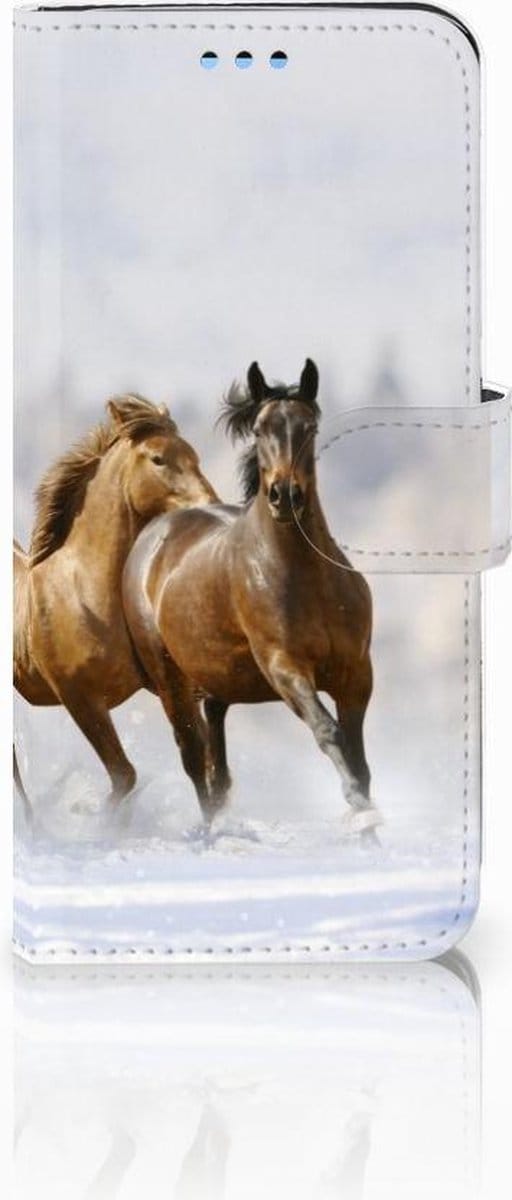 Samsung Galaxy S9 Telefoonhoesje met Pasjes Paarden