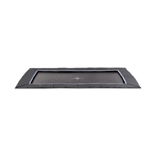 EXIT Dynamic Sporttrampoline 305x519cm - Groundlevel - groundlevel Trampoline - Rechthoekig - Voor Kinderen - Zwart