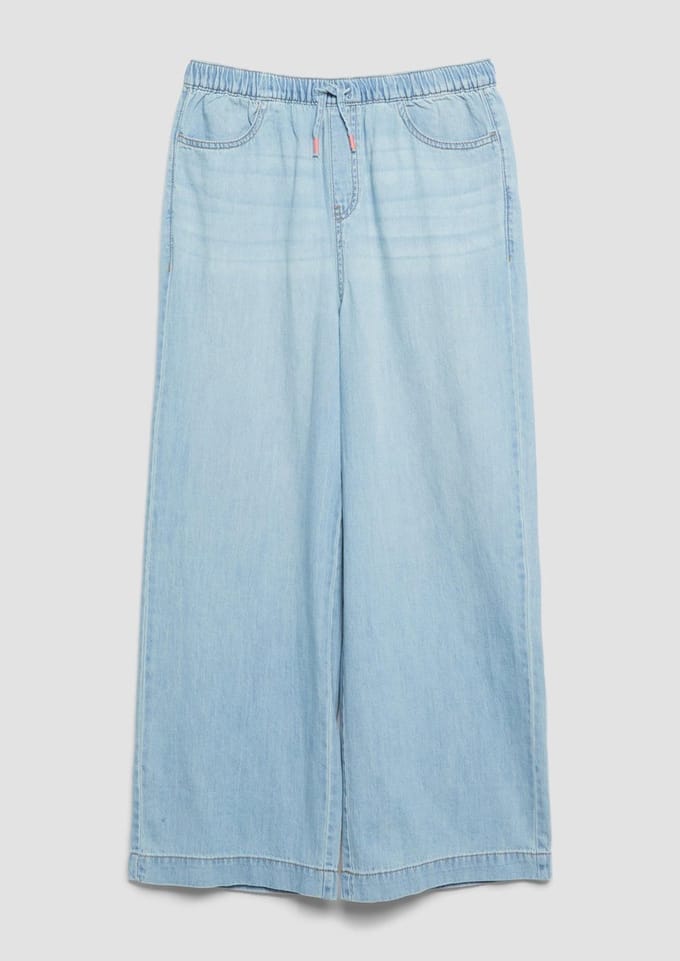 s.Oliver - female - Jeans WIDE LEG / Regular Fit / Hoog model / Wijde pijpen / Elastische tailleband