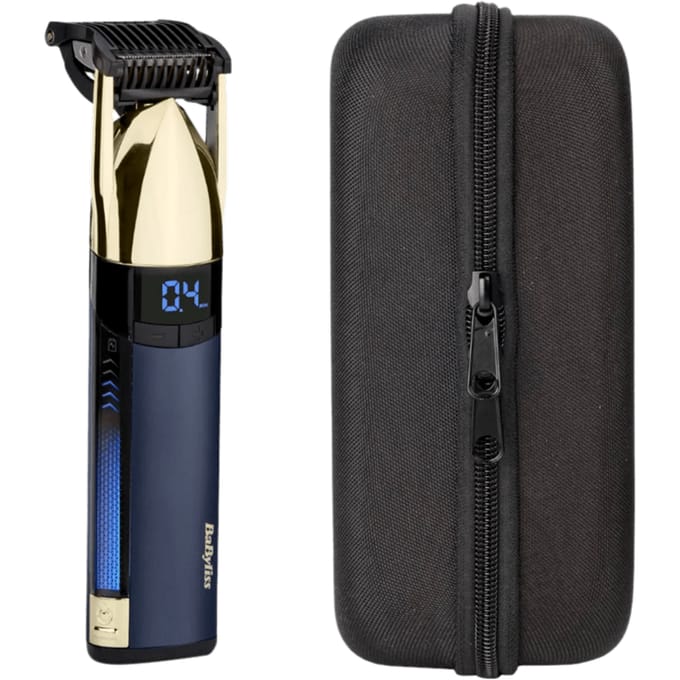BaByliss Super-X Metal Baardtrimmer - Japans Staal Mes - 0.4mm-5.0mm haarlengte - Digitaal Scherm - Meebewegende Kop - S992E