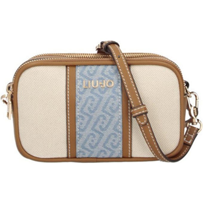 LIU JO schoudertas Ridhi Camera Case Neutro / Denim Lichtbruin