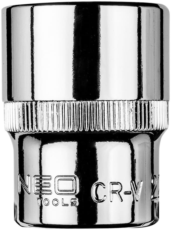 NEO - Zeskantige Dop 1/2" - 22 mm - Radeelkoppeling - Chroom-Vanadiumstaal