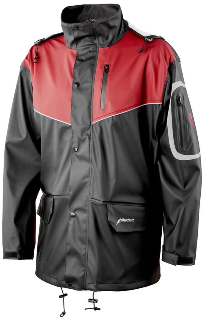 Albatros regenjas Climate JKT PU-stretch-regenjas zwart/rood