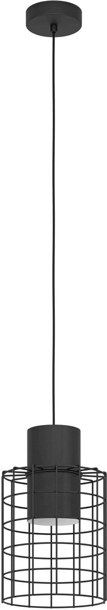 EGLO Milligan Hanglamp - E27 - industrieel - Ø 20 cm - Zwart|Wit