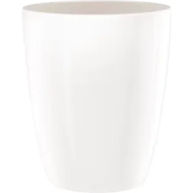 Elho Bloempot Brussels Diamond - Kunststof - Wit - Diam.12,5xh16cm