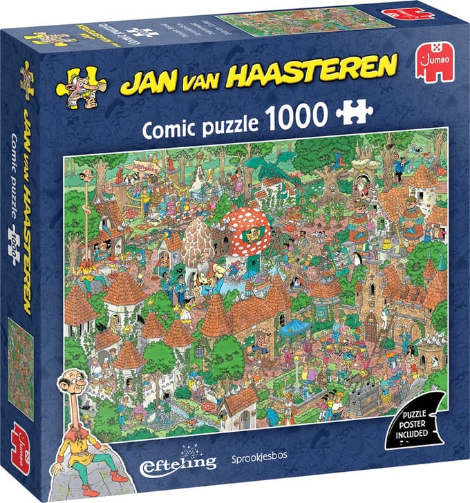Jan van Haasteren - Efteling - Sprookjesbos - 1000 stukjes puzzel - Legpuzzel volwassenen