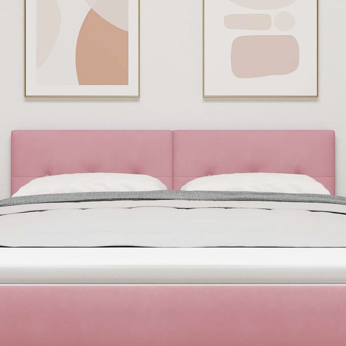 vidaXL - Hoofdbord - Roze - 160 - cm - Fluweel