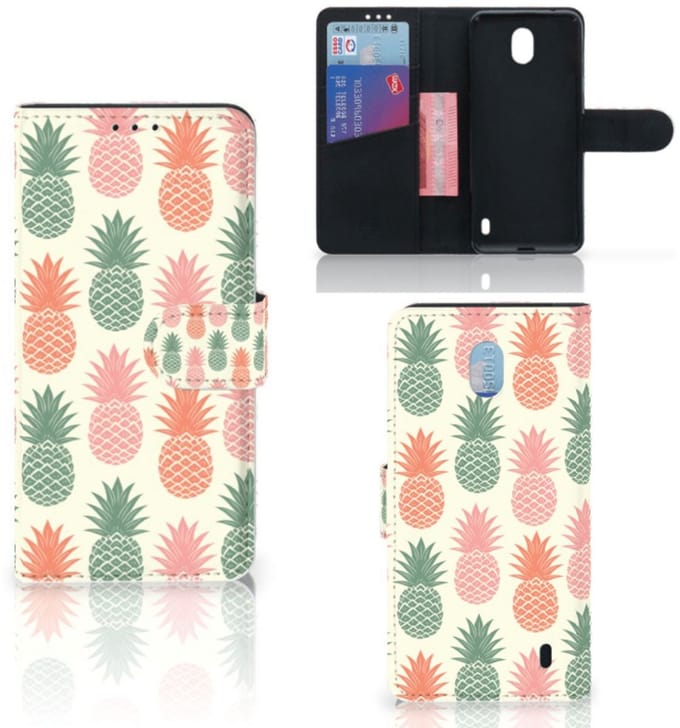 Nokia 1 Plus Book Cover Ananas