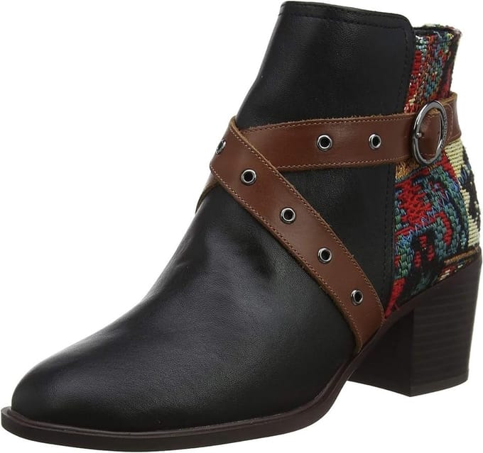 Desigual dames enkellaarsje Alaska zwart