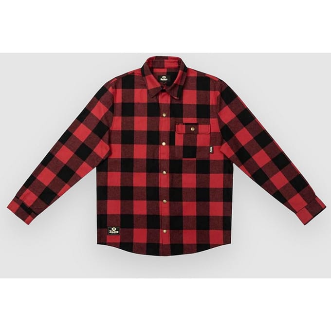 The Dudes Los Dudes Chuck Flannel Over Shirt rood