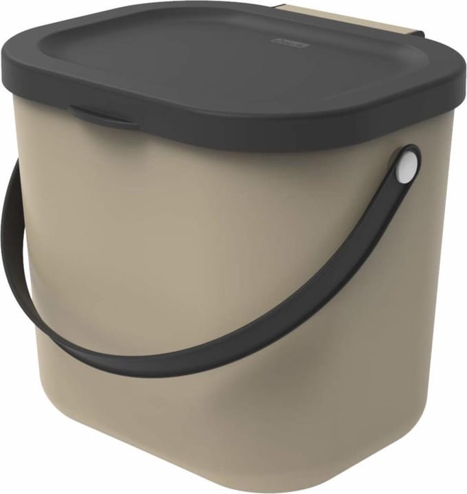 Rotho Albula afvalscheiders - GFT afvalbak - 6L - cappuccino
