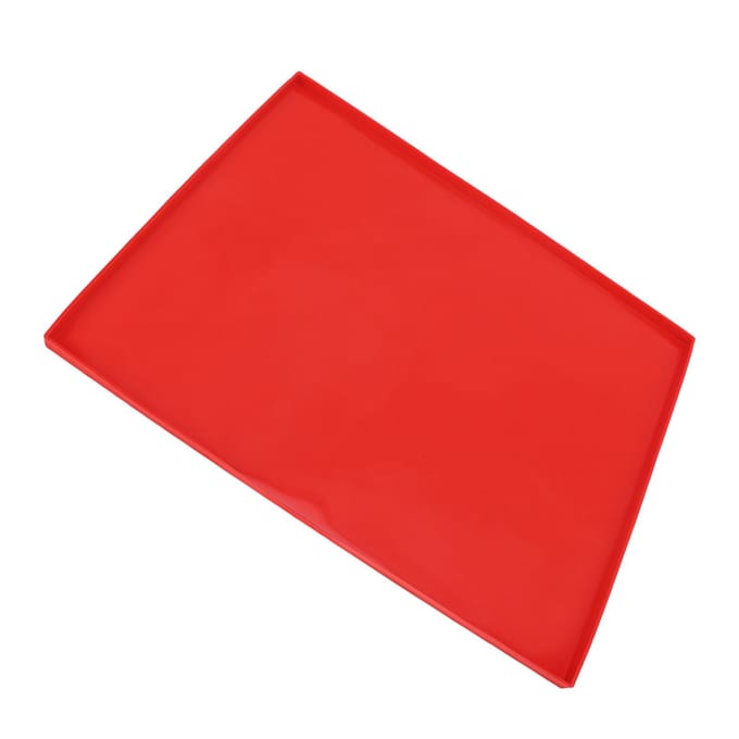 Rolcake Mat Siliconen Koekjesvorm Lekbestendig Bakblik Temperatuurbestendig voor Picknick red