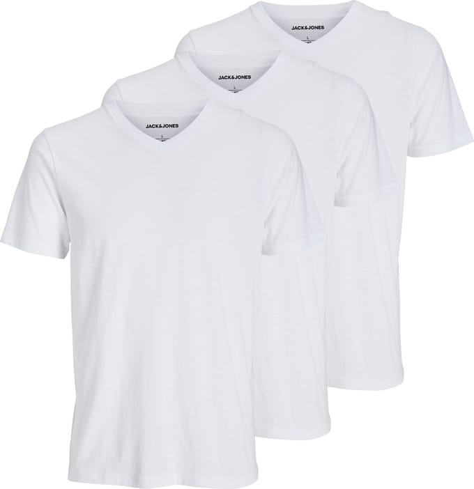 JACK&JONES - JACBASICV-NECK TEE 3 PACK - Heren - T-shirts