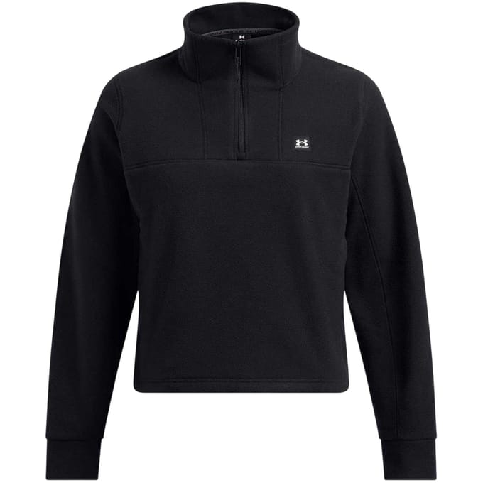 Under Armour Dames Expanse Zip Neck Langsleeve Sweatshirt (Zwart)
