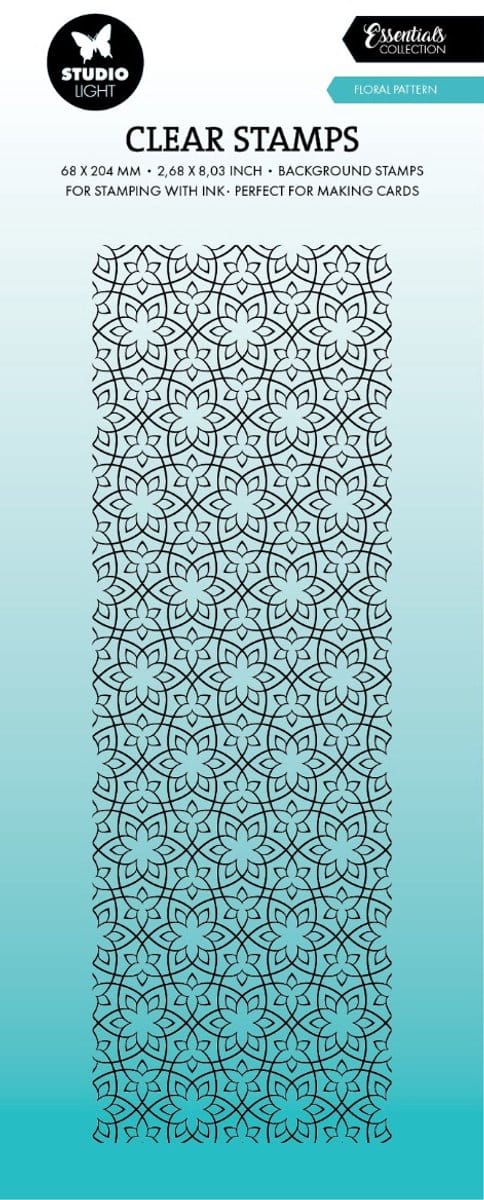 Clear stamp Floral pattern - Essentials nr. 729