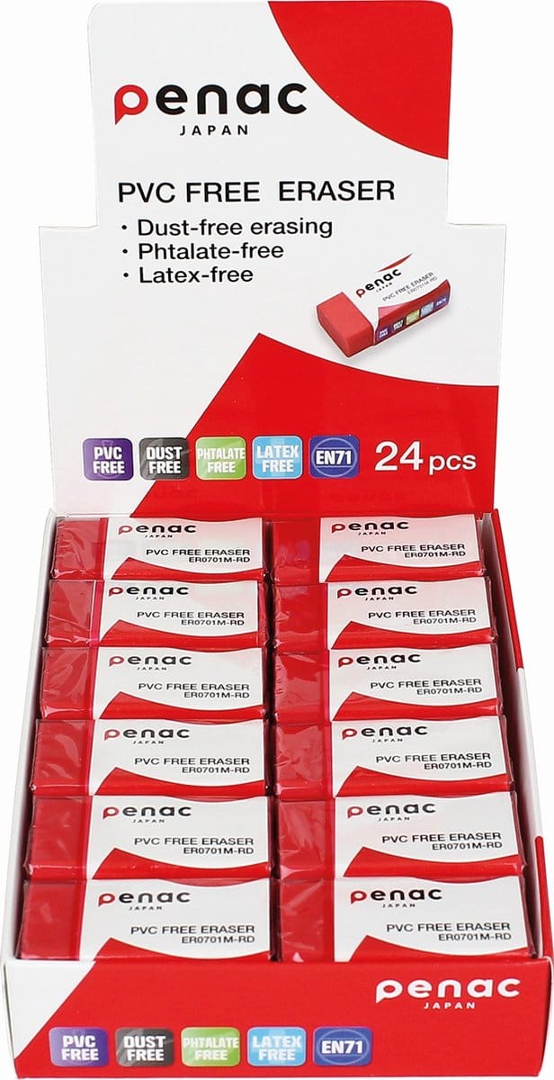 Penac Gum set - 24 stuks - Rood - PVC vrij - 45x20mm