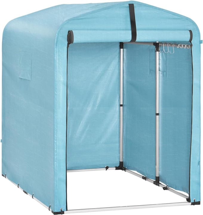 KAD® Fietsenstalling - Fietsberging - Fietsenhok - Lichtblauw - 176cm x 120cm x 163cm