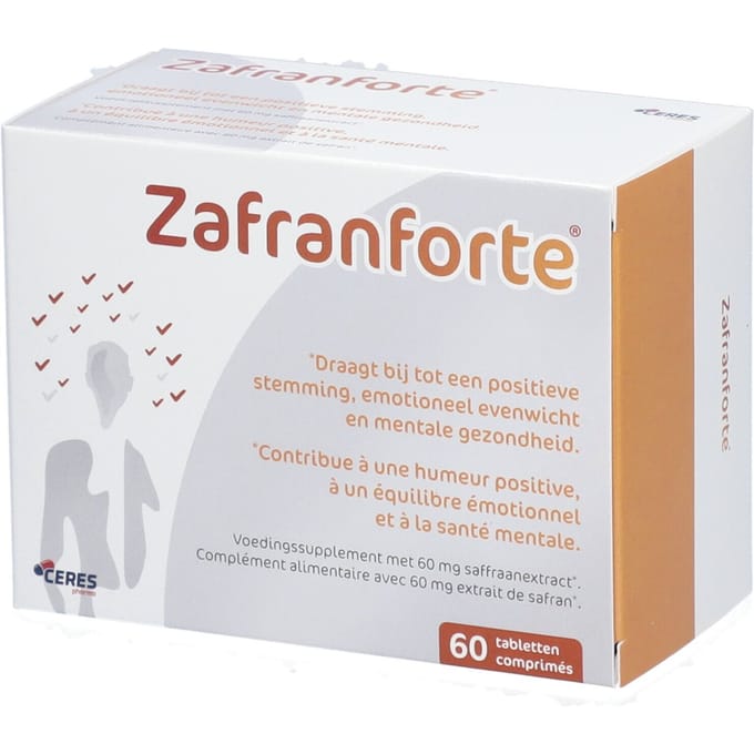 Zafranpure Forte® | Emotioneel evenwicht en positieve stemming Saffraan 60 Gecomprimeerde tabletten