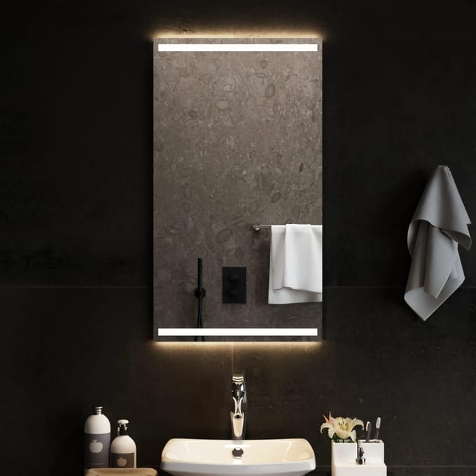 vidaXL - Badkamerspiegel - LED - 50x90 - cm