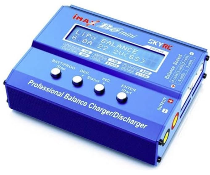 Compacte Multifunctionele Batterijlader 6A voor LiPo, LiFePO, LiIon, NiMH, NiCd en Lood