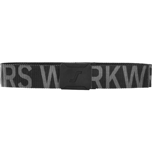 Snickers 9004 Riem met logo - Zwart/Staal Grijs - One size
