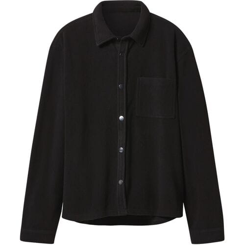 esmara Men Fleece heren overhemd (Zwart, M)