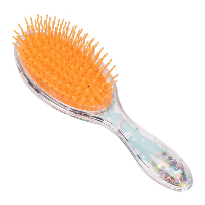 Cartoon Luchtkussen Haarborstel Rechte Krullende Haarstyling Kam Haarmassage Borstel#02 orange