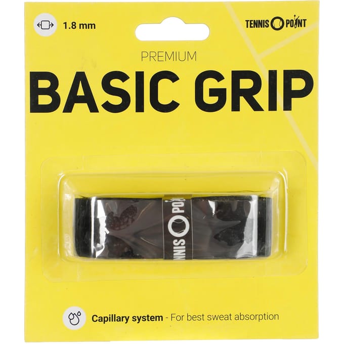 Tennis-Point Premium Grip Verpakking 1 Stuk-Zwart