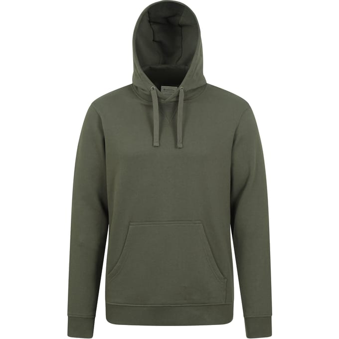 Mountain Warehouse Heren Dorset Effen Hoodie (Kaki Groen)