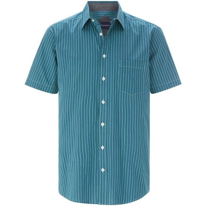 Babista herren Overhemd Met Korte Mouwen - 39/40 - petrol - Plus Size
