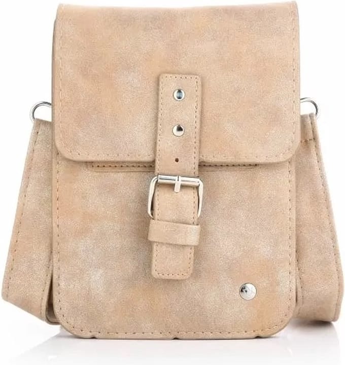 Festivaltasje - Beige - PU-leer
