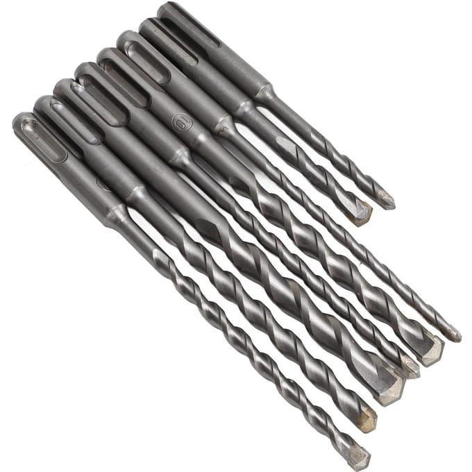 8 Stuks Hamerboor Bit Carbide Tip 2 Fluit Boorgereedschap Set Kit voor Beton