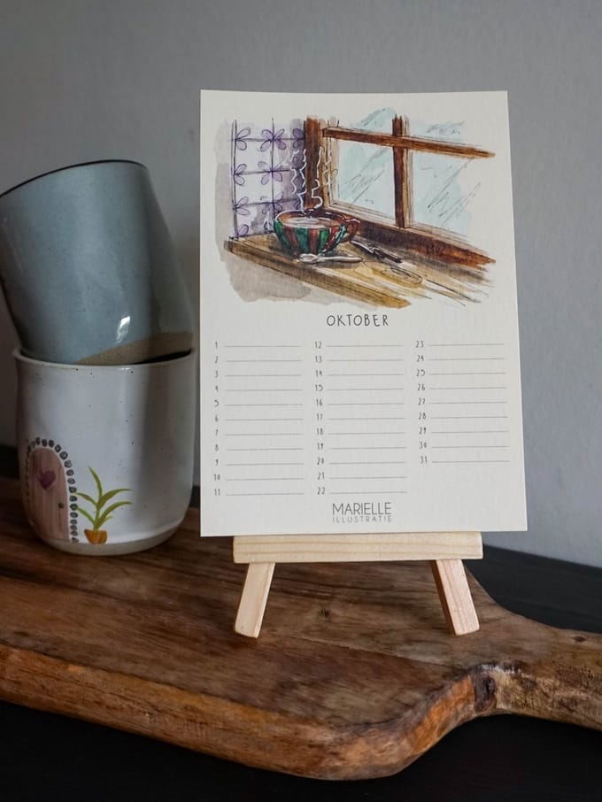 verjaardagskalender op ezel, mini