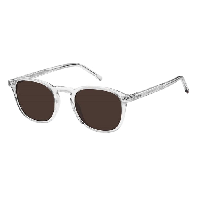 Tommy Hilfiger Heren Transparante Zonnebril (Kristal)