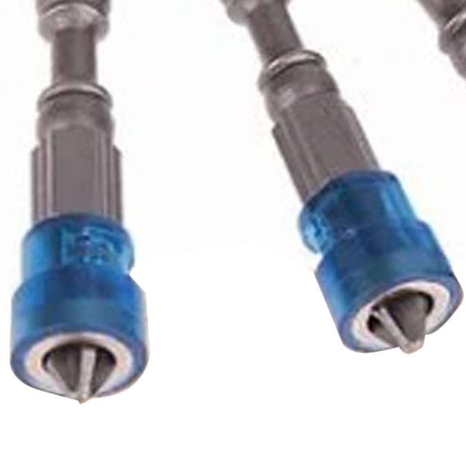 5 Stuks Schroevendraaierbit Sterk Professioneel Magnetisch Kruis Elektrische Schroevendraaierbit Blauw 65mm