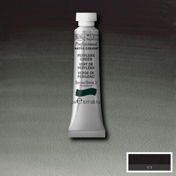 Watercolor paint W&N 5ml - 460 Perylene Green