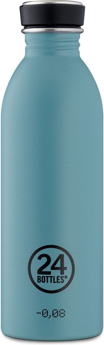 24Bottles Urban Bottle 0.5 L - Stone Finish - Blauw