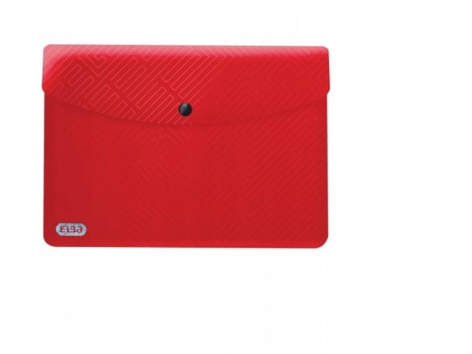 Elba Urban DL Envelope Folder - Rood, 300 mic, Sluiting