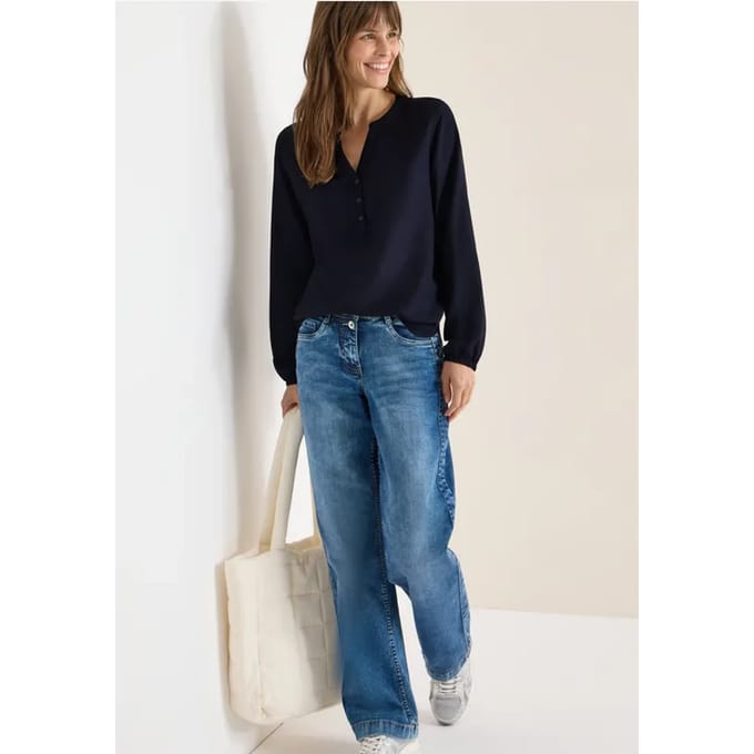 Blouse in effen kleur