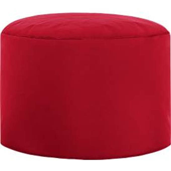 Poef DotCom scuba®, voor zitzak Swing, wasbaar, binnenin PVC gecoat, rood