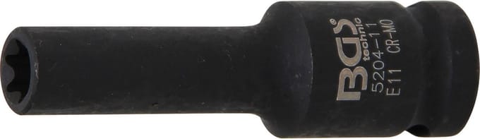 BGS Kracht Dopsleuteldop E-profiel - 1/2 - E11 mm