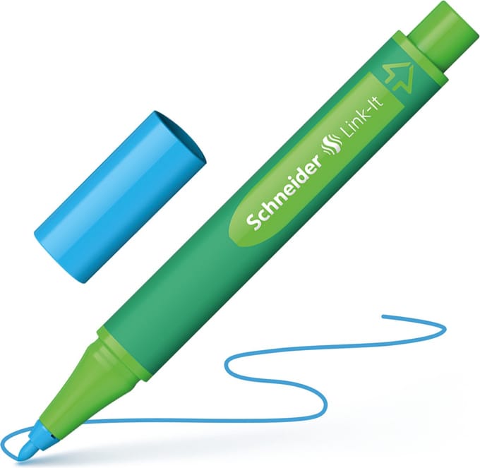 Schneider viltstift - Link-It - lijnbreedte 1,0mm - mineral-blue - S-192010