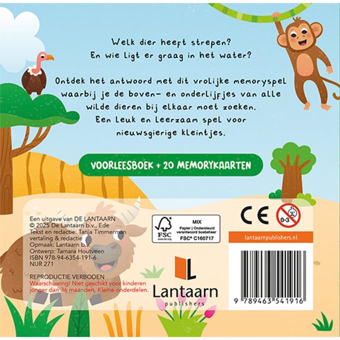 Boek Kun Je Mij Vinden Wilde Dieren + Memoryspel