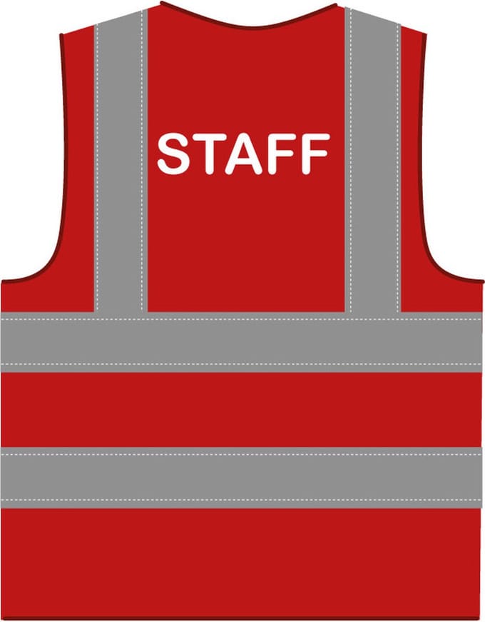 Staff hesje RWS rood