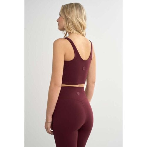 FAMME Softy Crop Top Bordeaux L