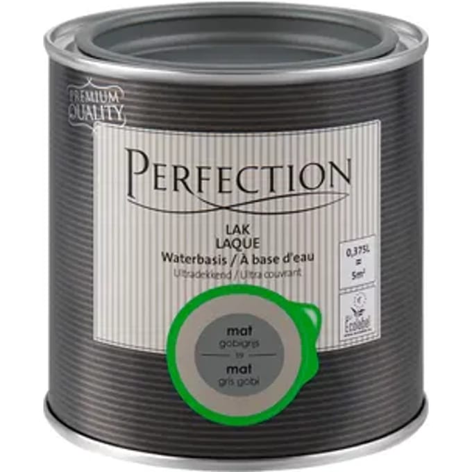 Perfection Houtlak Ultradekkend - Mat - Gobigrijs - 375ml