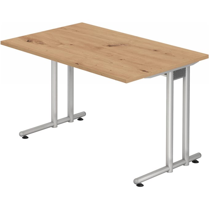 NANO 12 S | Bureau - 120x80 Essen-Eik/Zilver