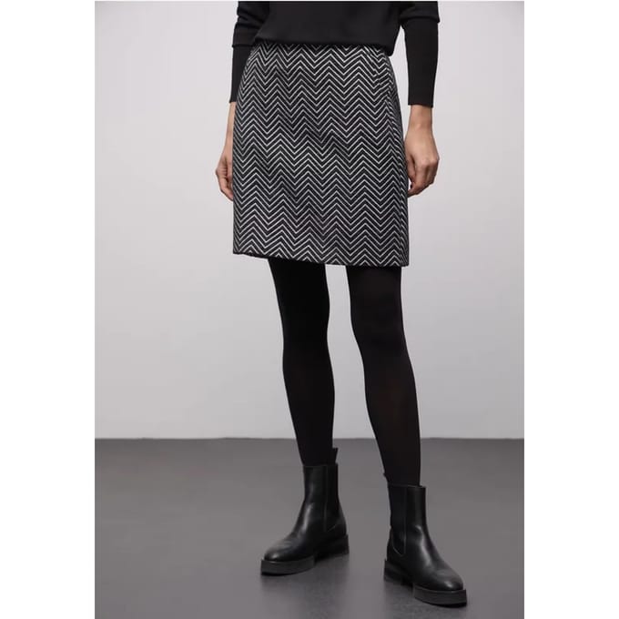 Zigzag jacquard rok